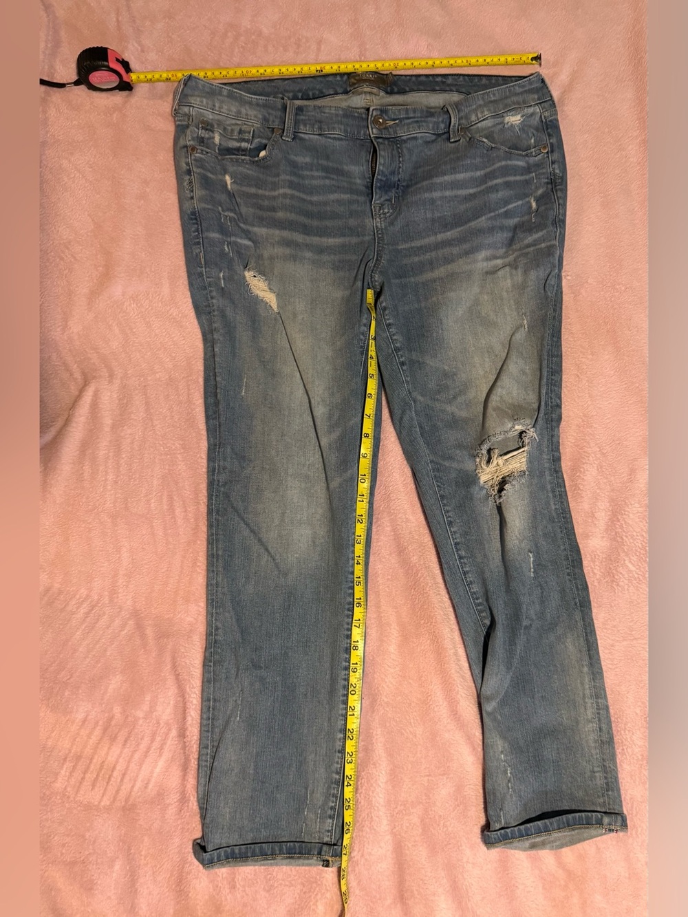 Torrid Boyfriend Distressed Vintage Stretch Jeans